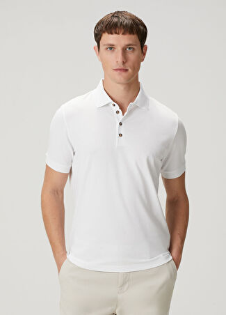Pal Zileri Erkek Beyaz Polo Yaka T-Shirt 56 It