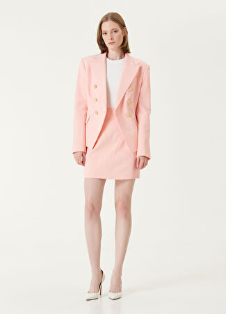 Balmain Kadın Pembe Mini Etek 38 Fr