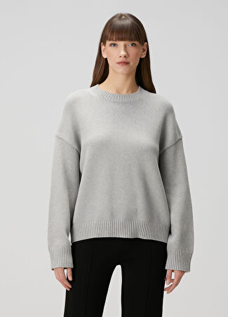 Theory Kadın Açık Gri Sweatshirt Xs