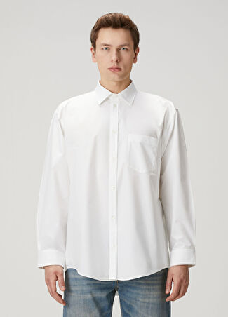 Balenciaga Erkek Beyaz Gömlek 38 It