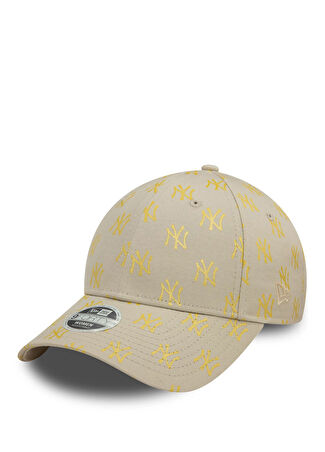 New Era Kadın 9forty York Yankees Açık Bej Şapka -1