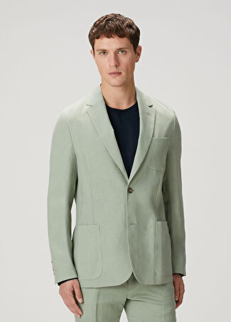 Paul Smith Erkek Açık Yeşil Keten Ceket 40 It