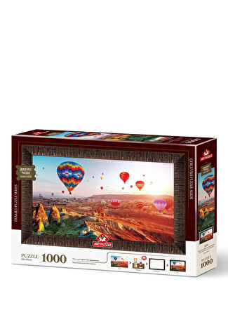 Art Puzzle Kapadokya'nın Son Işıkları 1000 Parça Çerçeveli -1
