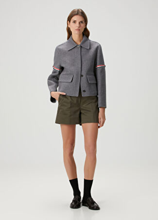Thom Browne Kadın Haki Twill Şort 44 It