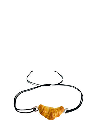 Tres Jolie Lollie Kız Çocuk Croissant Bileklik Bej -1