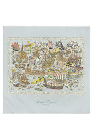 Atelier Choux Figür Desenli 100x100 Cm Bebek Battaniyesi Çok Renkli -1