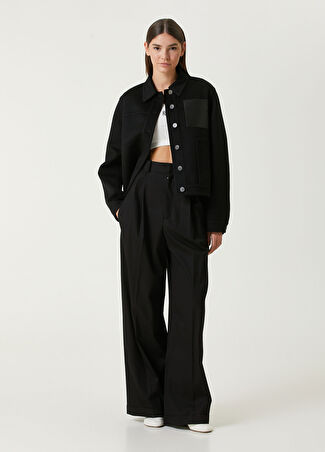 Loewe Kadın Siyah Wide Leg Pantolon 36 Fr