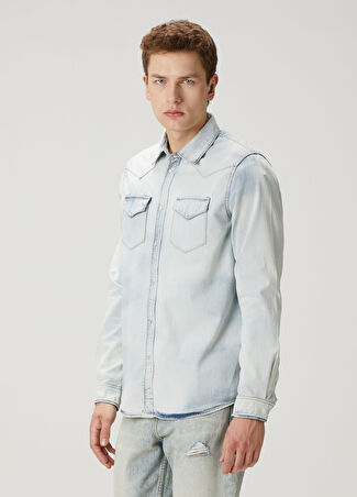 Zadig&voltaire Erkek Saby Denim Gömlek Mavi S