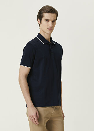 Pal Zileri Erkek Lacivert Polo Yaka T-Shirt 50 It