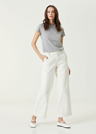 Vince Kadın Kırık Beyaz Wide Leg Pantolon 4 Us