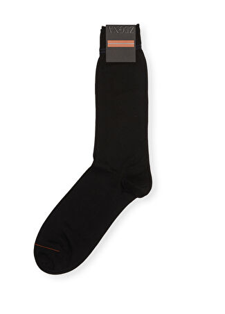 Zegna Underwear Erkek Siyah İpek Çorap 39-40