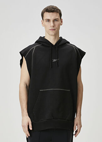 Reebok Erkek Siyah Kapüşonlu Sweatshirt S