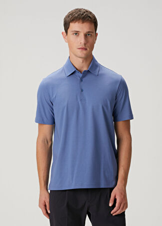 Herno Erkek Mavi Polo Yaka T-Shirt 48 It