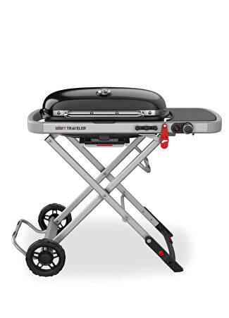 Weber Traveler® Portatif Gazlı Mangal Siyah -1