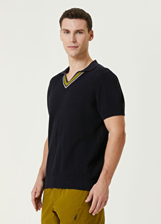 Pal Zileri Erkek Lacivert Polo Yaka T-Shirt 50 It