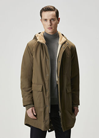 Beymen Club Club Erkek Haki Kapüşonlu Parka M