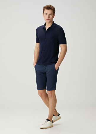 Kiton Erkek Koyu Mavi Bermuda Lacivert 32 Us