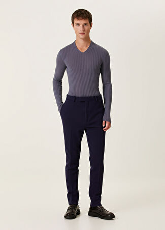 Ferragamo Erkek Lacivert Pantolon 48 It