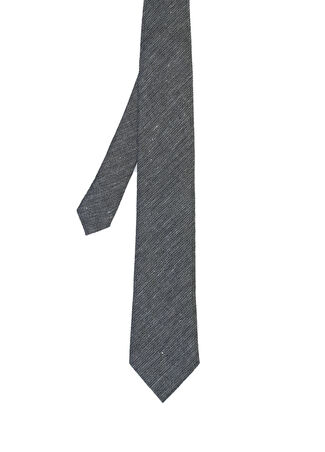 Zegna Erkek Mavi Keten Kravat