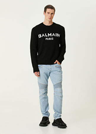 Balmain Erkek Biker Jean Pantolon Mavi 32 Us - 1