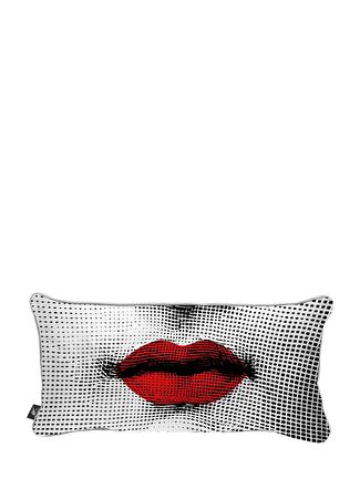 Fornasetti Kiss 30x60 Cm Yün Dekoratif Yastık Çok Renkli -1