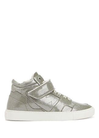 Zadig&voltaire Kadın Silver Sim Dokulu Deri Sneaker Gri 36