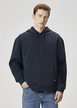 Les Benjamins Erkek Lacivert Kapüşonlu Sweatshirt Xs