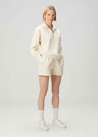 Maison Kitsune Kadın Krem Şort Bej L