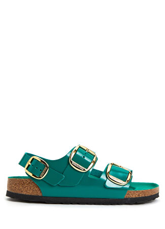 Birkenstock Kadın Milano Big Buckle Yeşil Terlik 40 -1