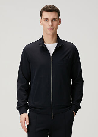 Isaia Erkek Siyah Yün Sweatshirt Xl - 1