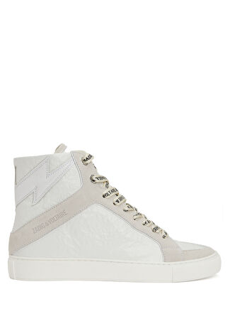 Zadig&voltaire Kadın Beyaz Dokulu Deri Sneaker 38