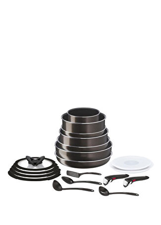 Tefal Ingenio Xl Intense Titanyum 2x Maxi Set 19 Parça Siyah Tava Seti -1