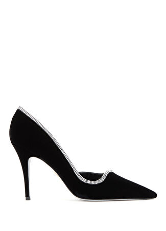 Rene Caovilla Kadın Bordo Süet Stiletto Siyah 37
