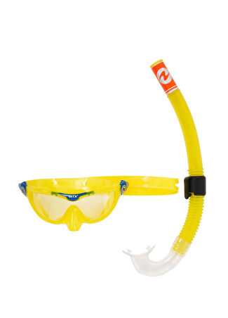 Aqualung Combo Mix Sarı Çocuk Maske Şnorkel Seti -1