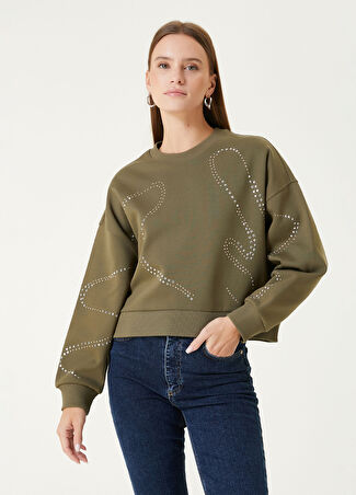 Network Kadın Haki Sweatshirt Xs