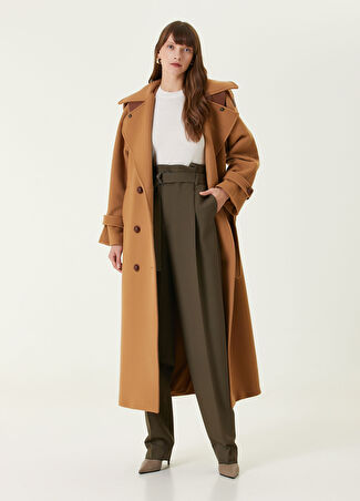 Tods Tod’s Kadın Haki Pileli Yün Pantolonu 42 It
