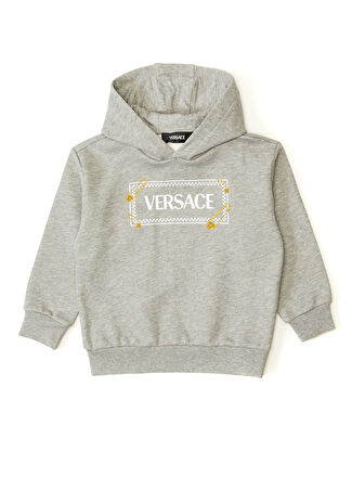 Versace Çocuk Gri Kapüşonlu Sweatshirt 2 Yaş