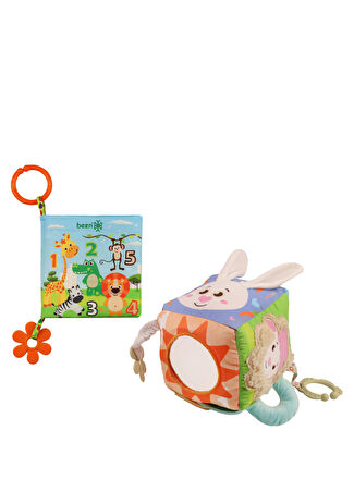 Been Bebek İlk Hışırtılı Aktivite Kitabım & Askılı Montessori Oyuncağı -1