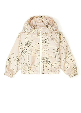 Moncler Kız Çocuk Pembe Kapüşonlu Desenli Ceket 4 Yaş