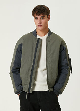 Alpha Industries Erkek Gri Bomber Mont Xs