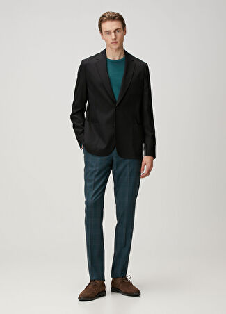 Paul Smith Erkek Koyu Yeşil Ekose Desenli Yün Pantolon 32 It