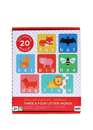 Petit Collage Çocuk Spelling Animals Yazım Yapbozu -1