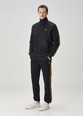 Fred Perry Erkek Koyu Mavi Logo Bantlı Spor Pantolon Lacivert L -1