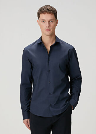 Academia Erkek Lacivert Oversized Poplin Gömlek S