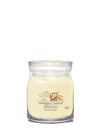 Yankee Candle Banoffee Waffle Kokulu Sarı Mum 368 G -1