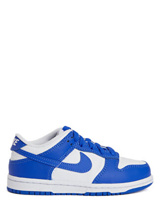Nike Erkek Çocuk Dunk Low Mavi Beyaz Deri Sneaker 27.5