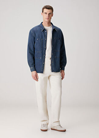 Marant Erkek Owenn Indigo Denim Ceket Mavi L
