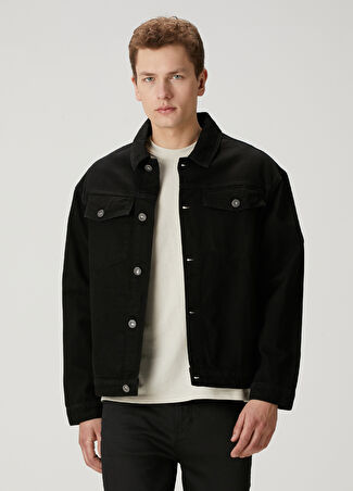 Beymen Club Erkek Siyah Denim Ceket L -1