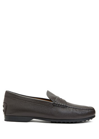 Tod's Erkek Kahverengi Deri Loafer 6 Us -1