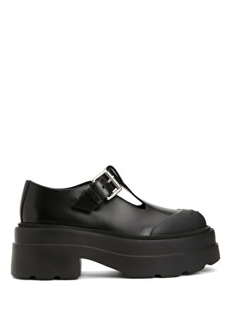 Alexander Wang Kadın Tova Mary Jane Siyah Deri Loafer 39.5 -1